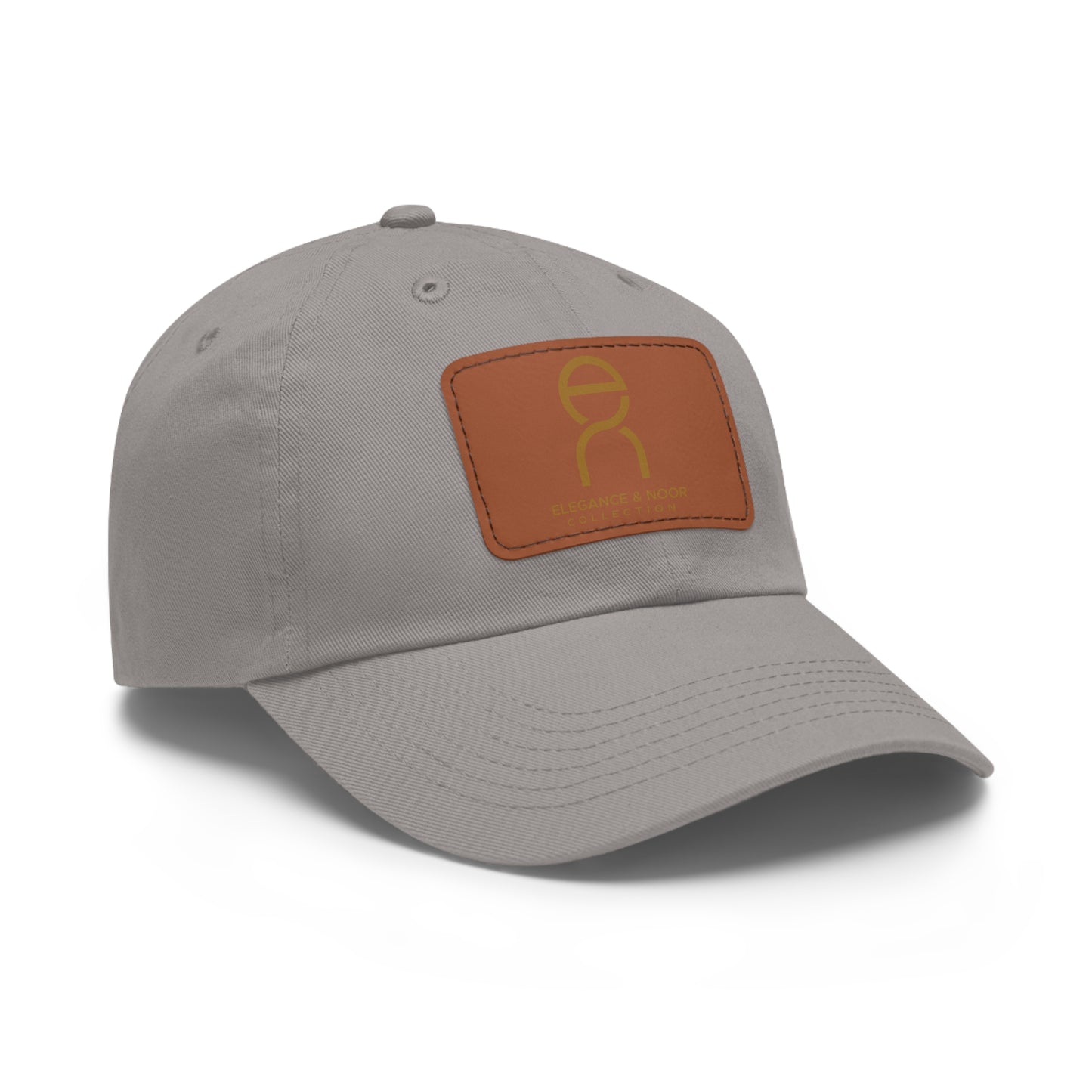 Elegant Dad Hat with Leather Patch