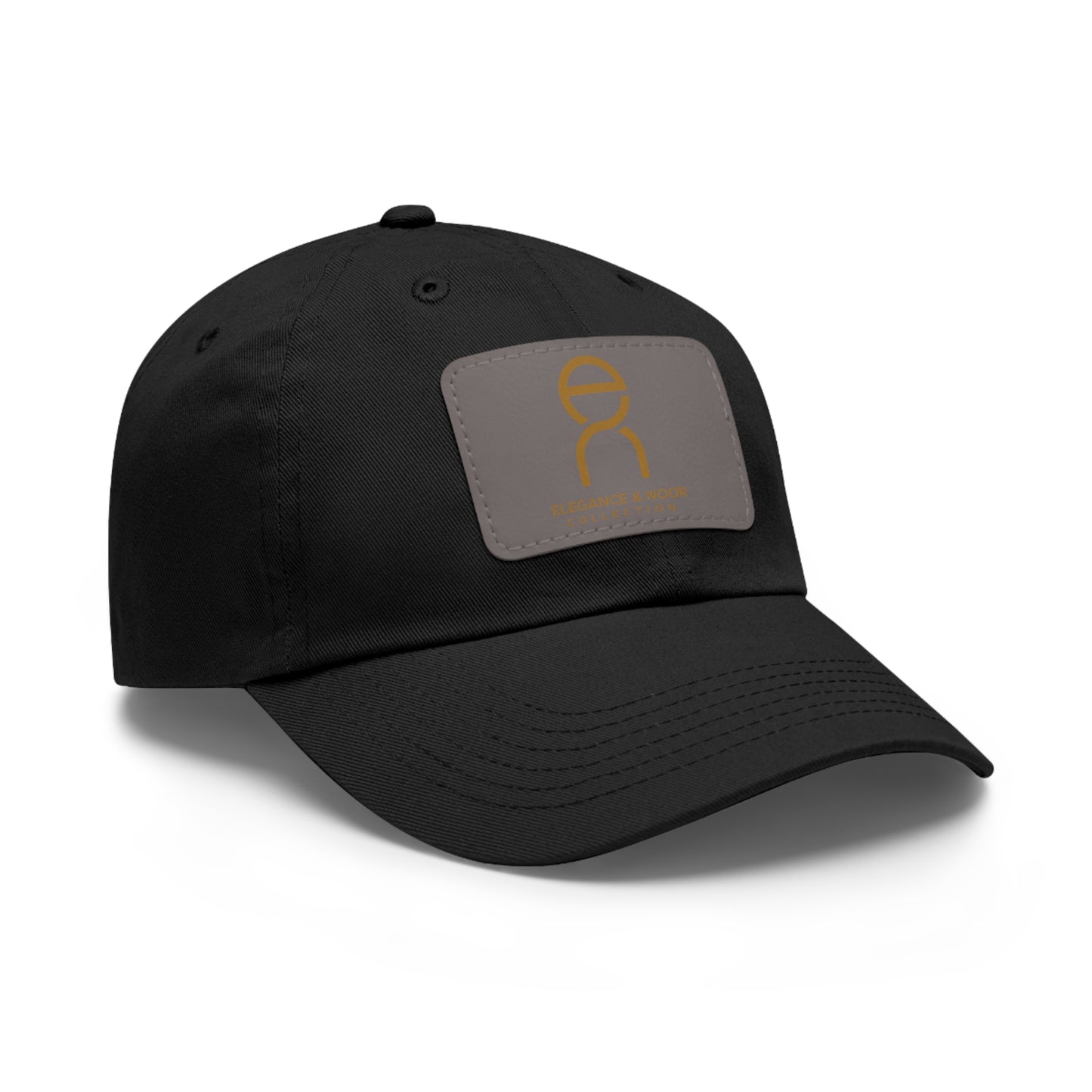 Elegant Dad Hat with Leather Patch