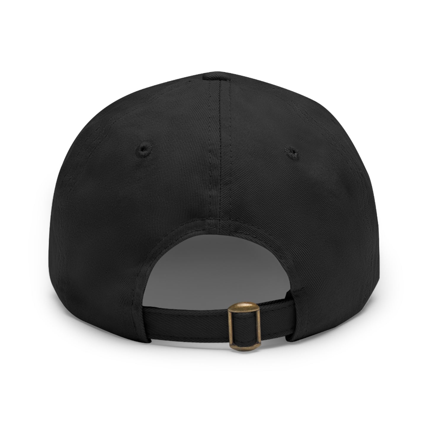Elegant Dad Hat with Leather Patch