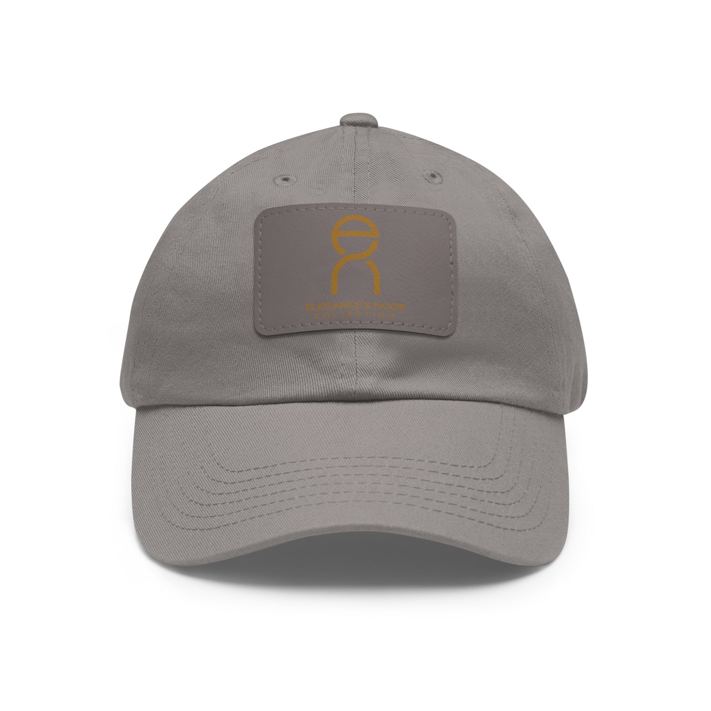 Elegant Dad Hat with Leather Patch