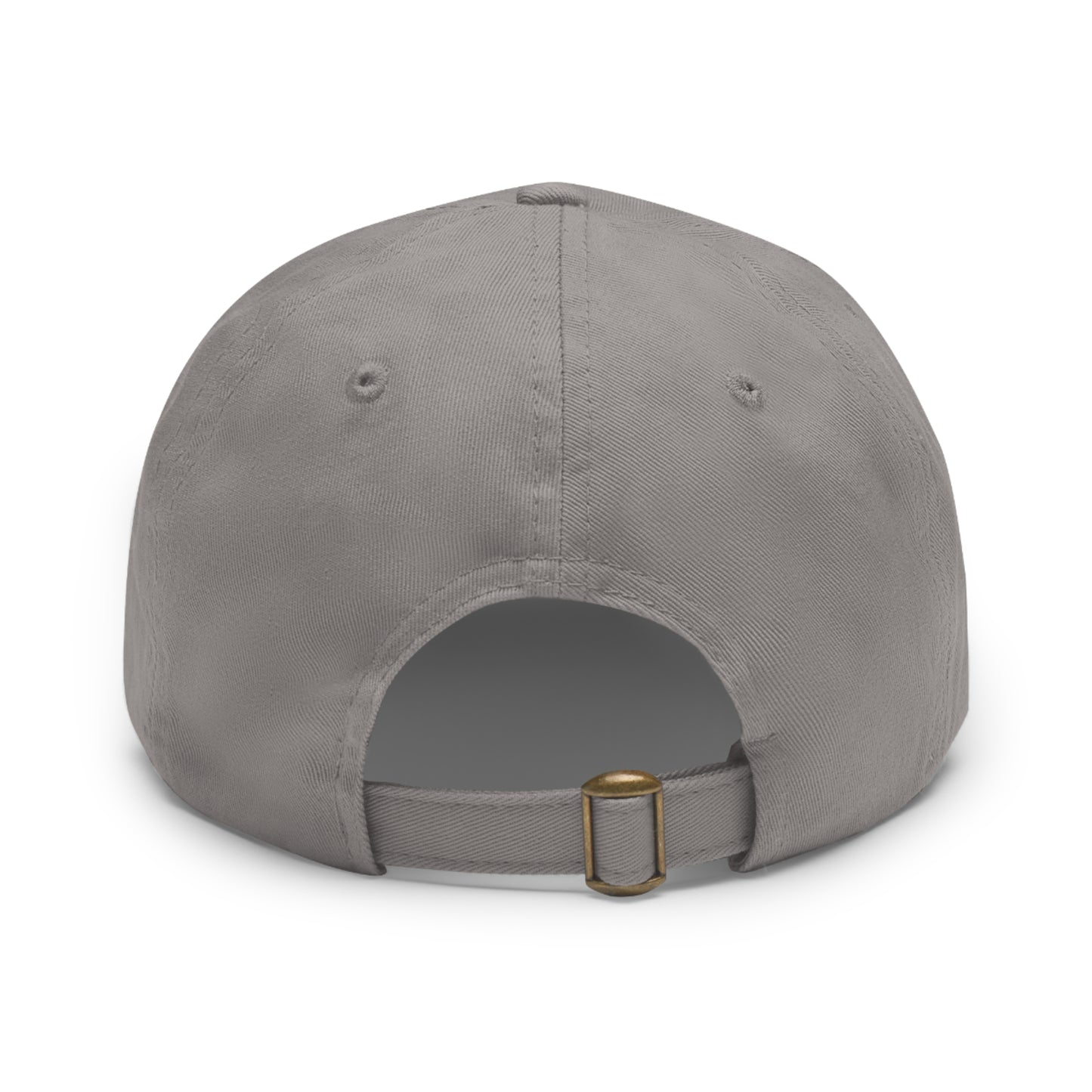 Elegant Dad Hat with Leather Patch