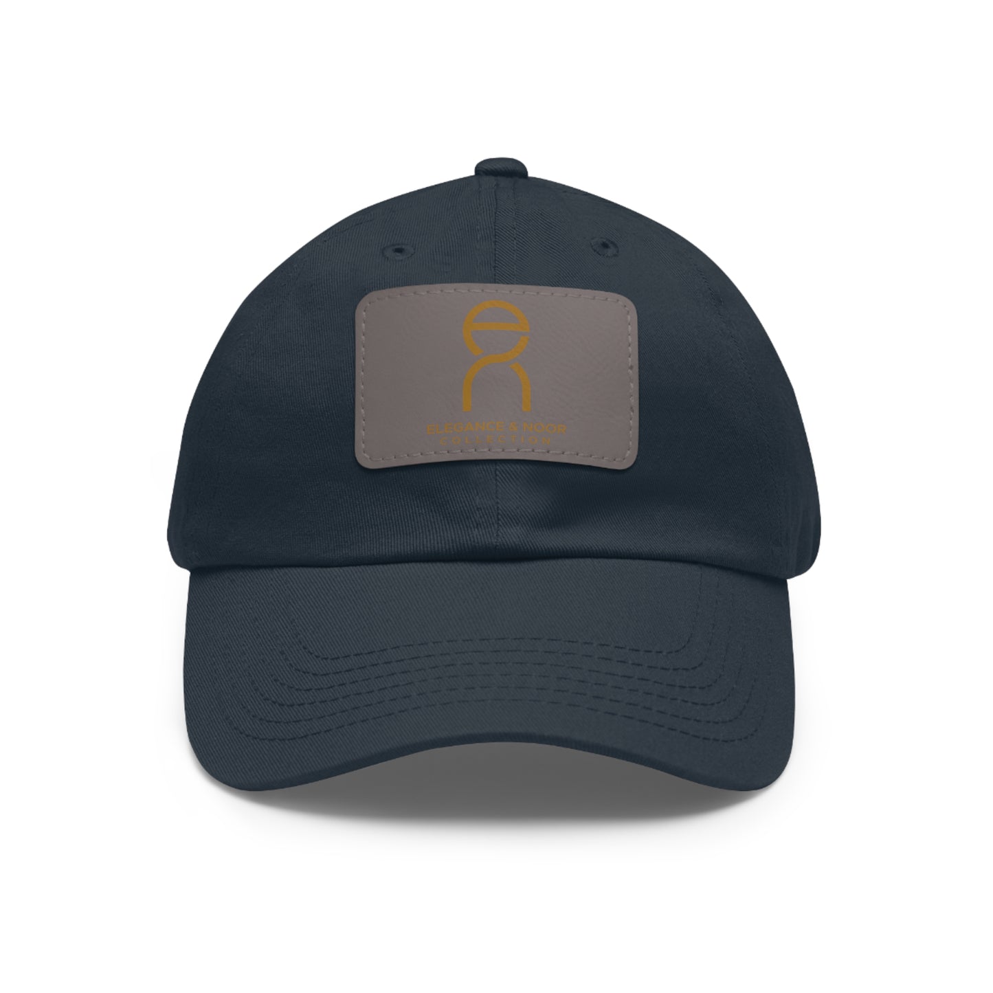 Elegant Dad Hat with Leather Patch