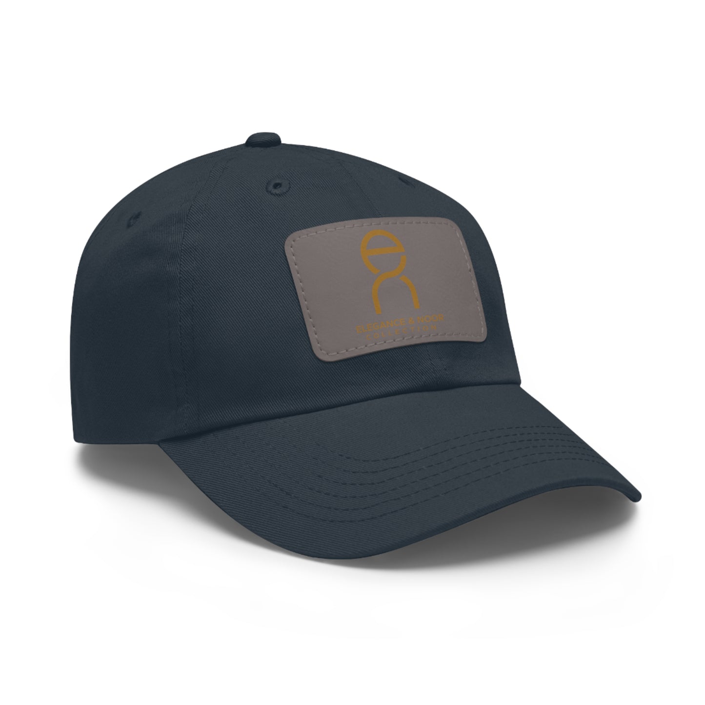 Elegant Dad Hat with Leather Patch