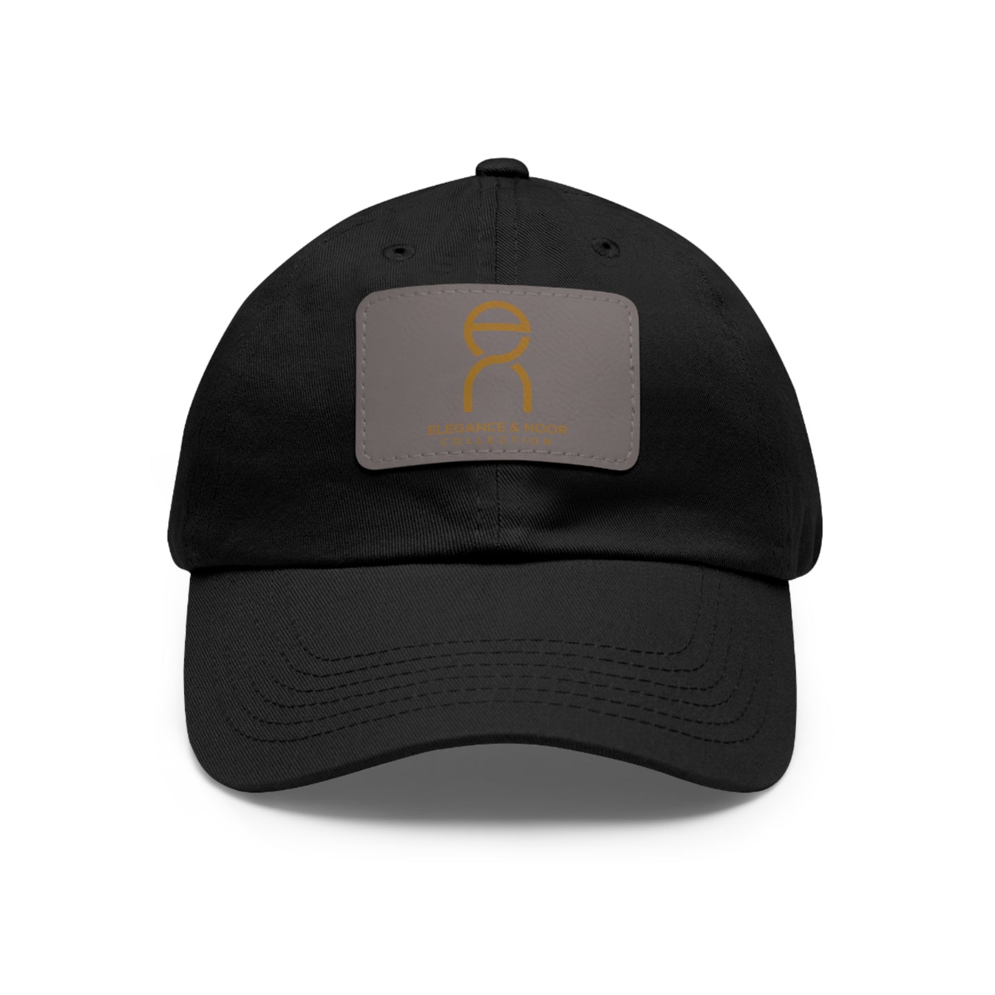 Elegant Dad Hat with Leather Patch