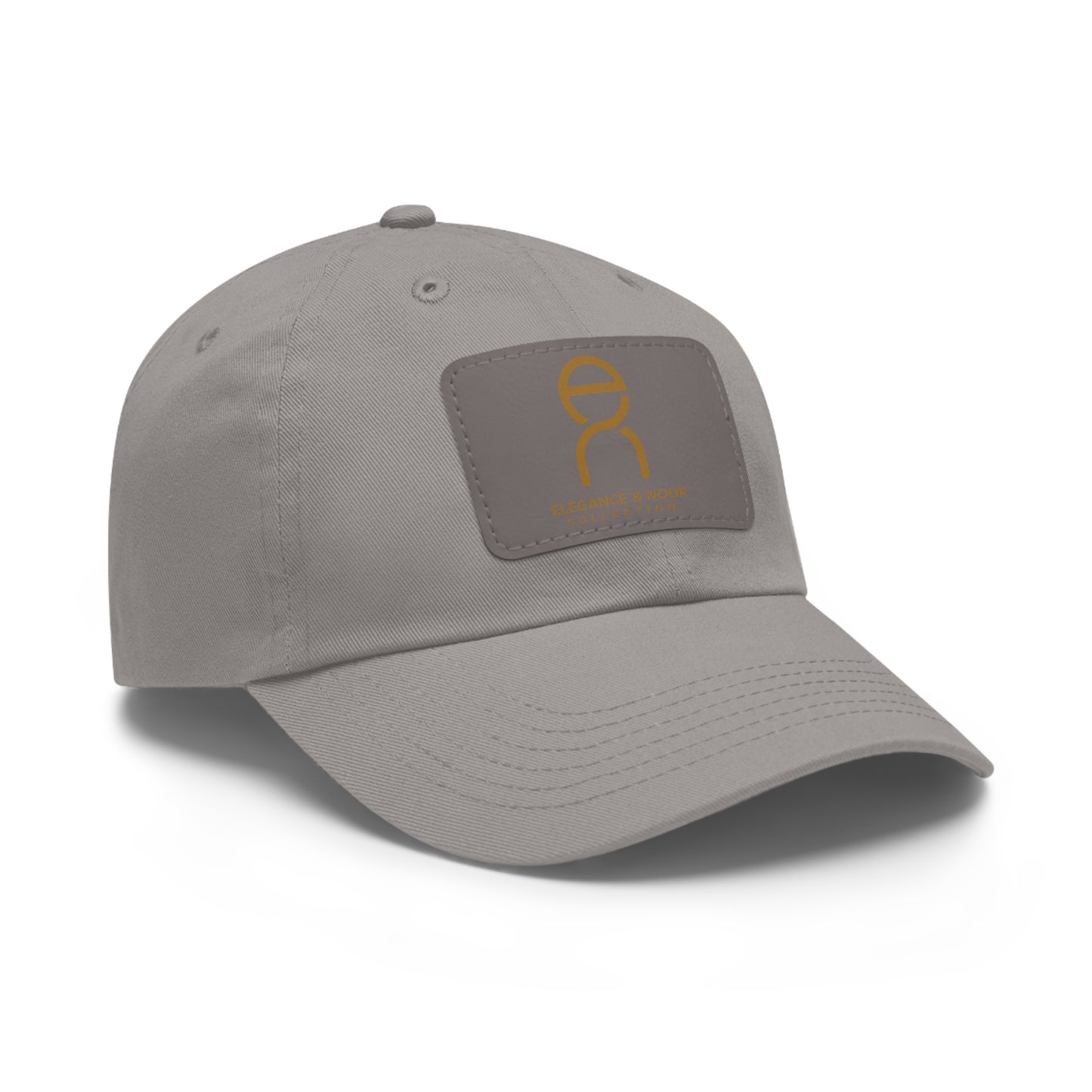 Elegant Dad Hat with Leather Patch
